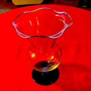 Crystal Sapphire 8” vase by Princess House